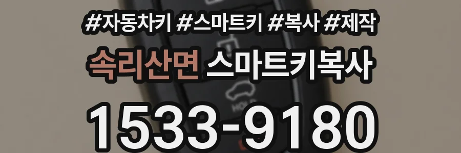 속리산면 스마트키복사