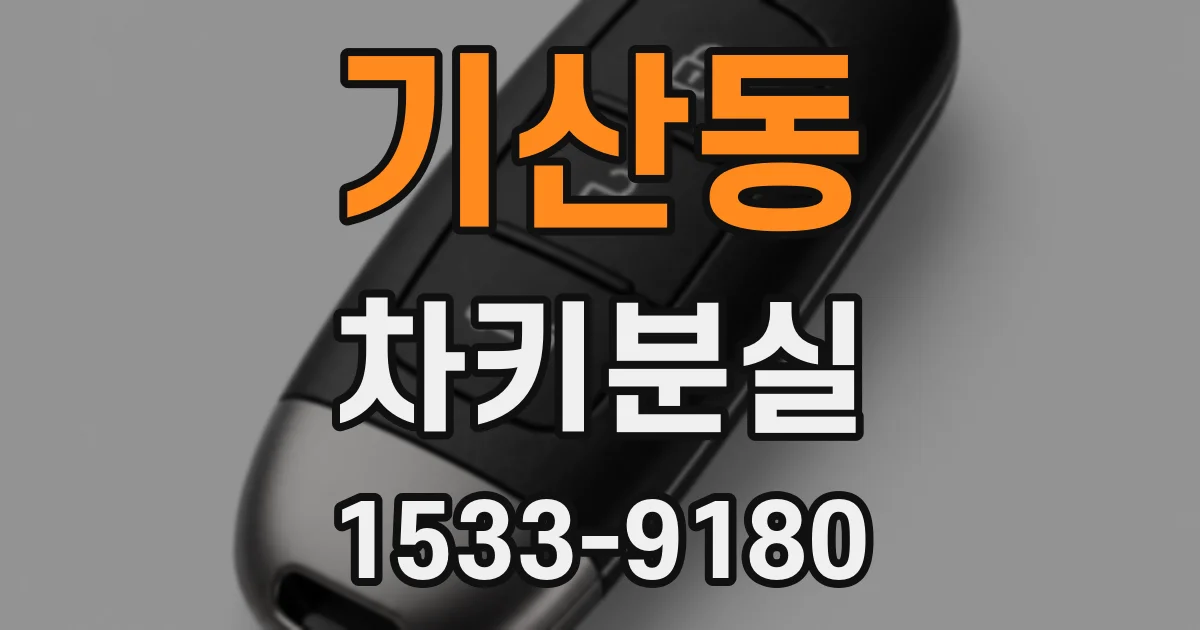 기산동 차키분실