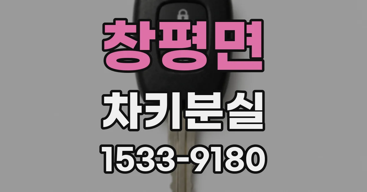 창평면 차키분실