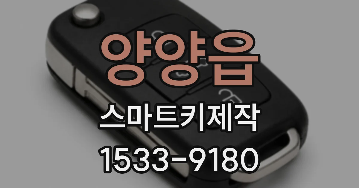 양양읍 스마트키제작