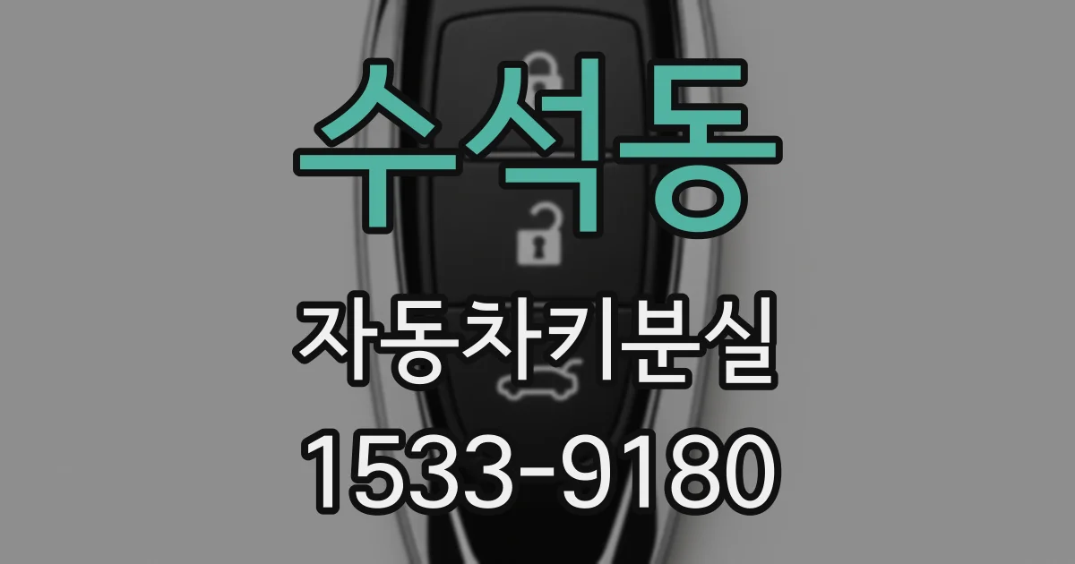 수석동 자동차키분실
