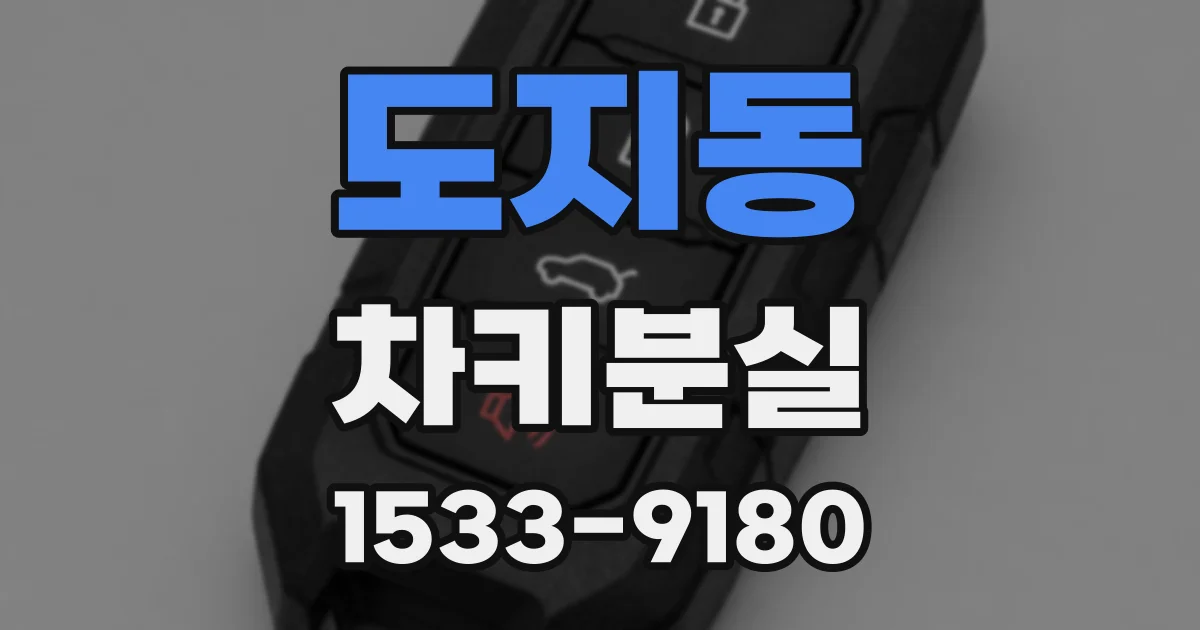 도지동 차키분실