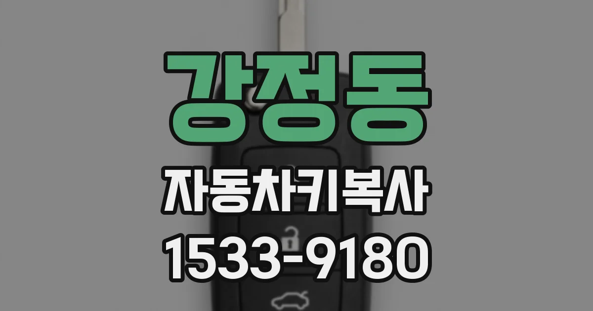 강정동 자동차키복사