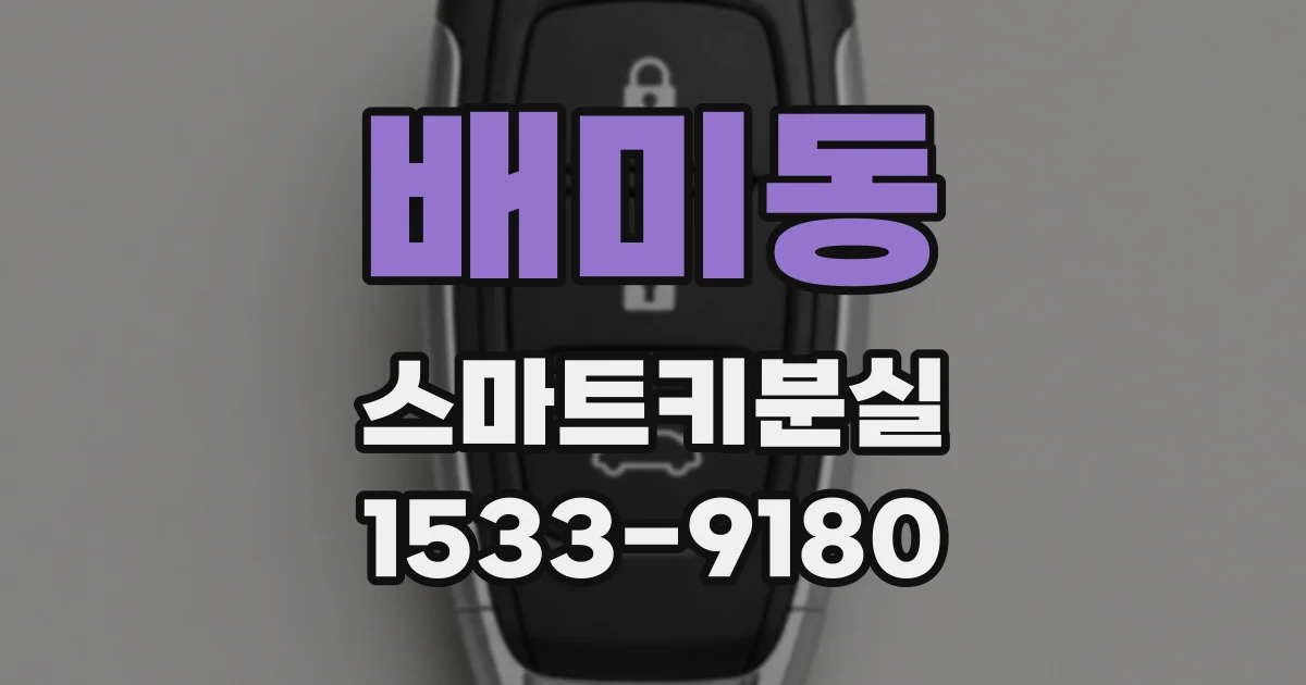 배미동 스마트키분실