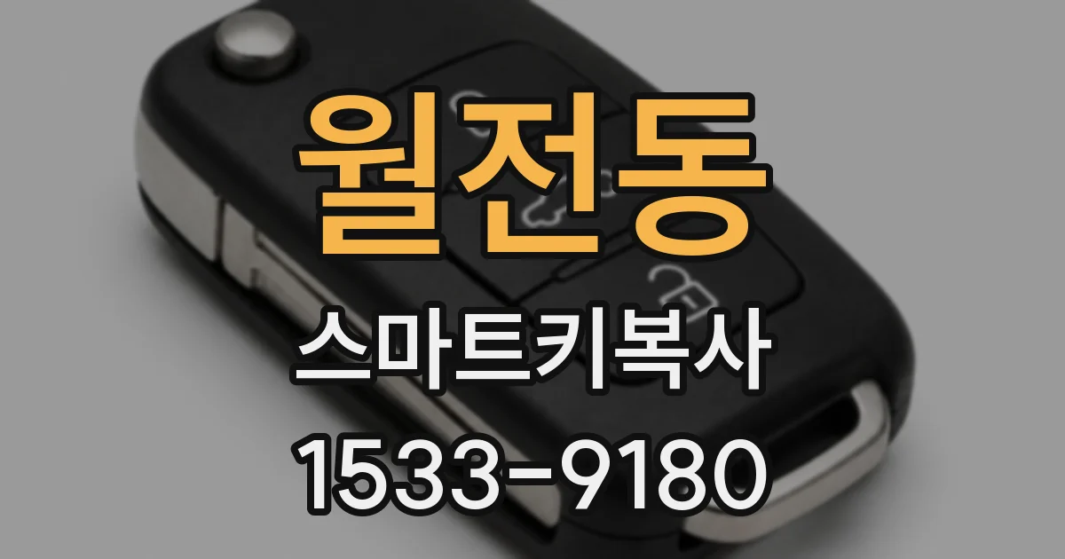 월전동 스마트키복사