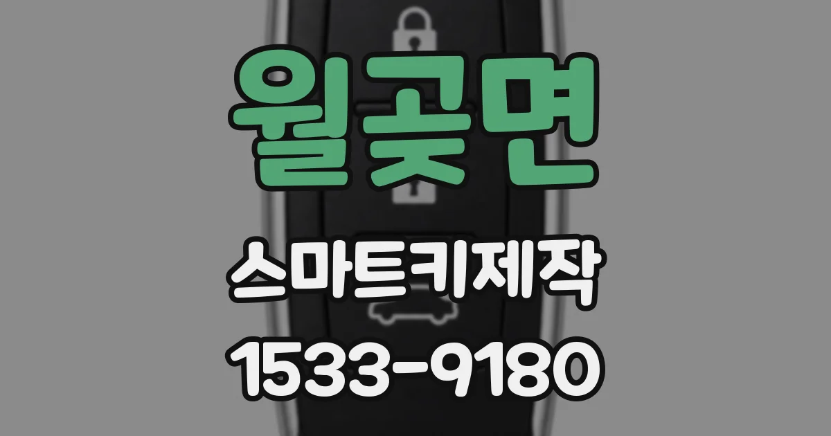 월곶면 스마트키제작