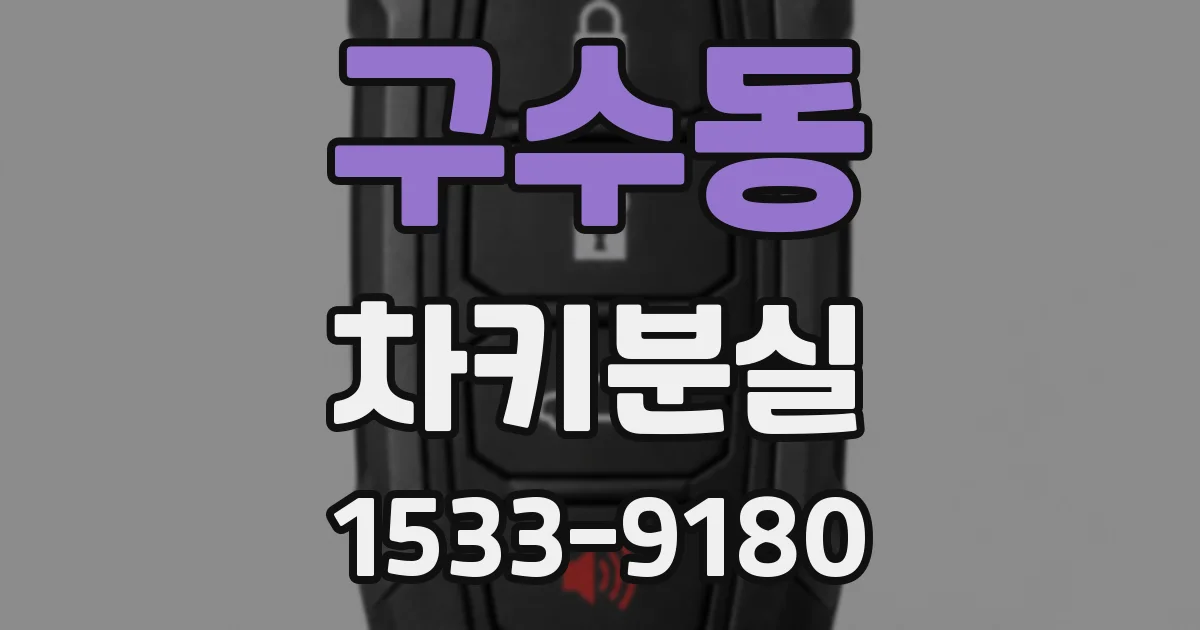 구수동 차키분실