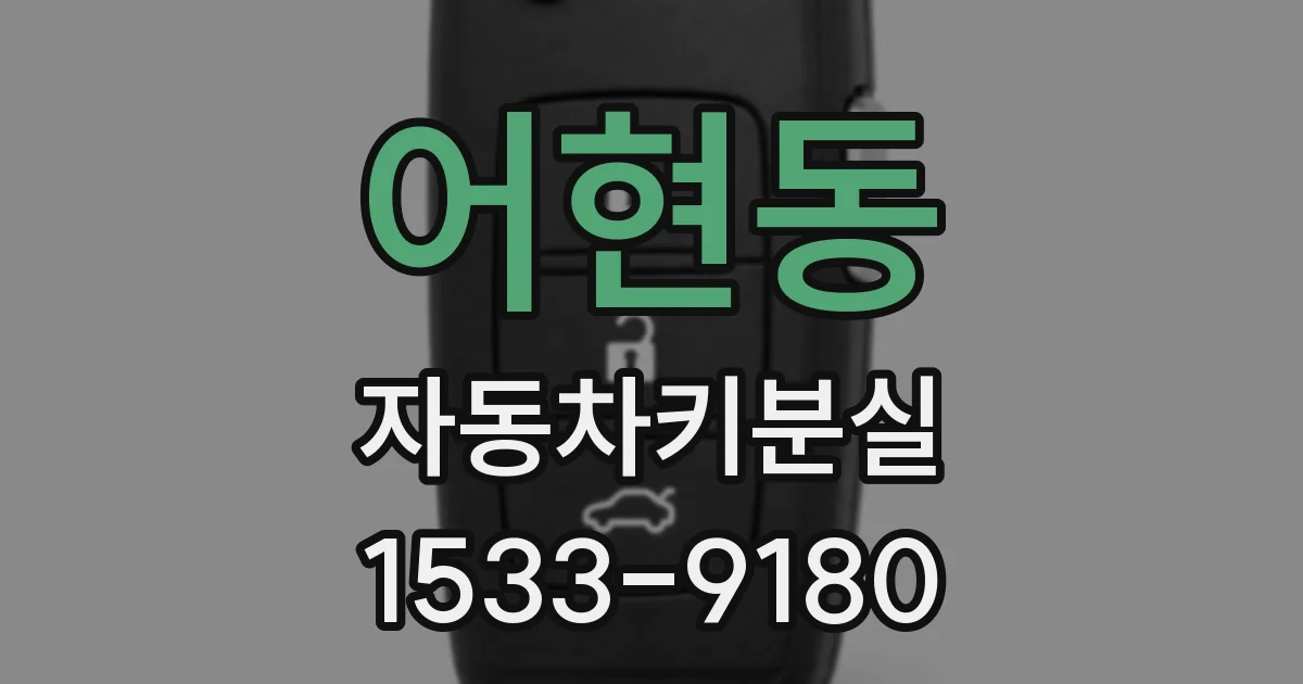 어현동 자동차키분실