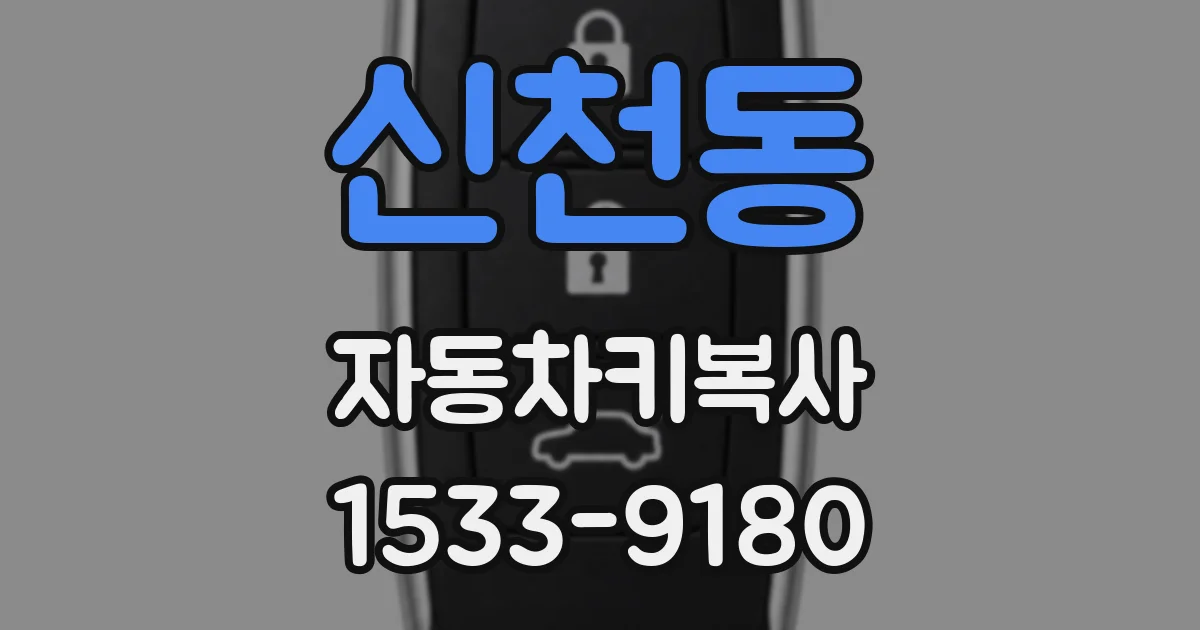 신천동 자동차키복사