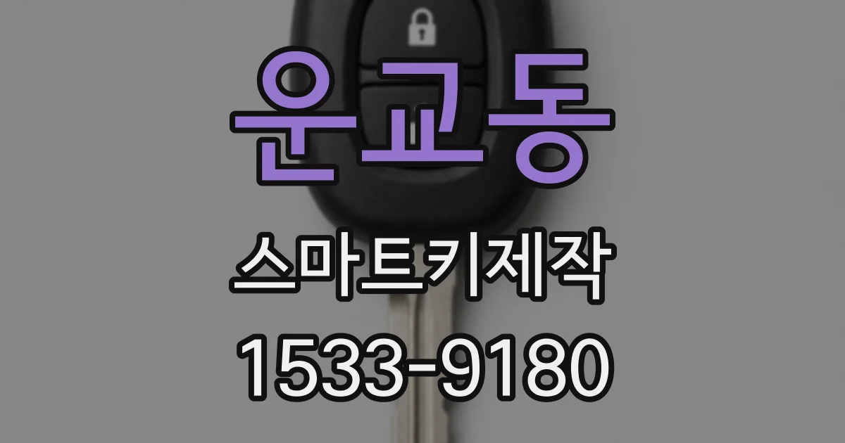 운교동 스마트키제작