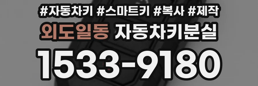 외도일동 자동차키분실