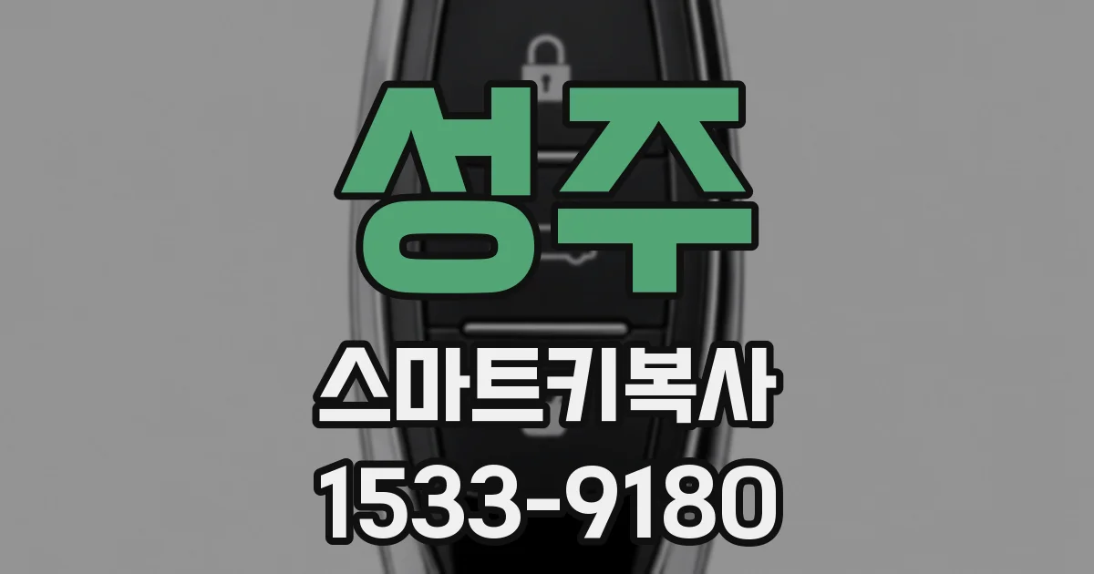 성주 스마트키복사