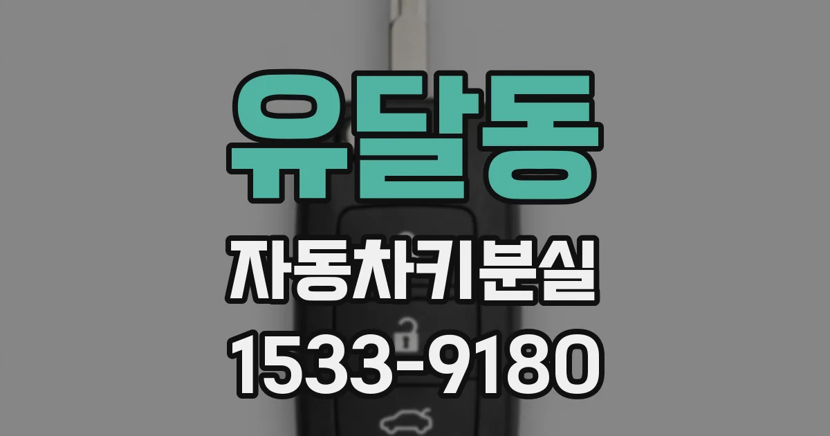 유달동 자동차키분실