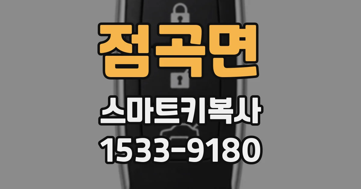 점곡면 스마트키복사