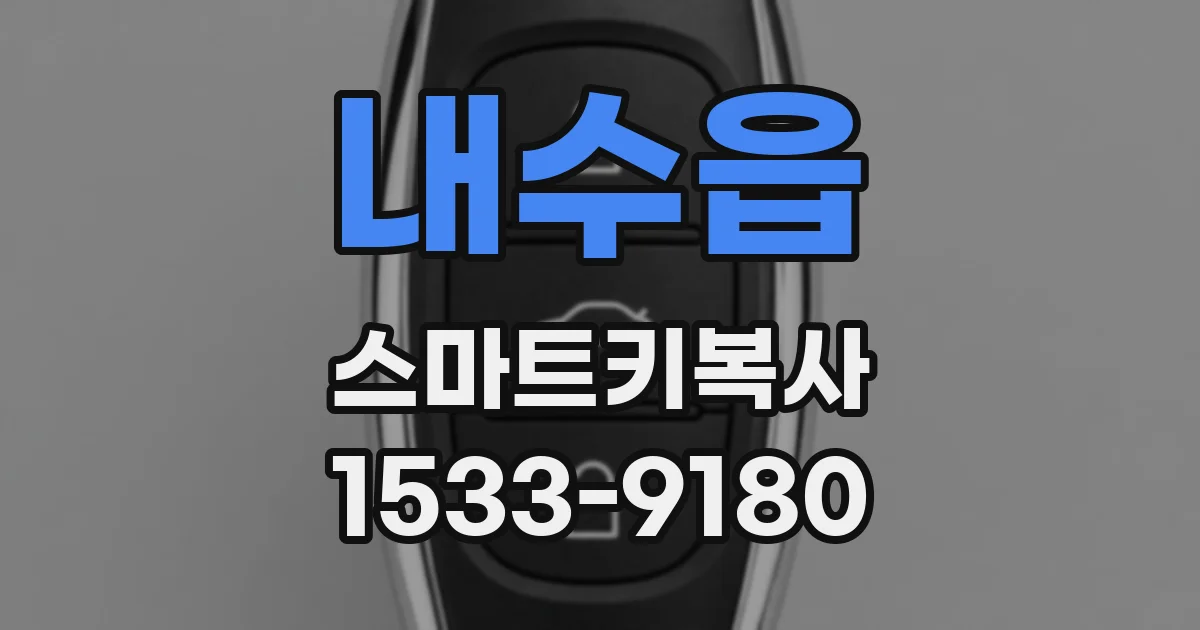 내수읍 스마트키복사
