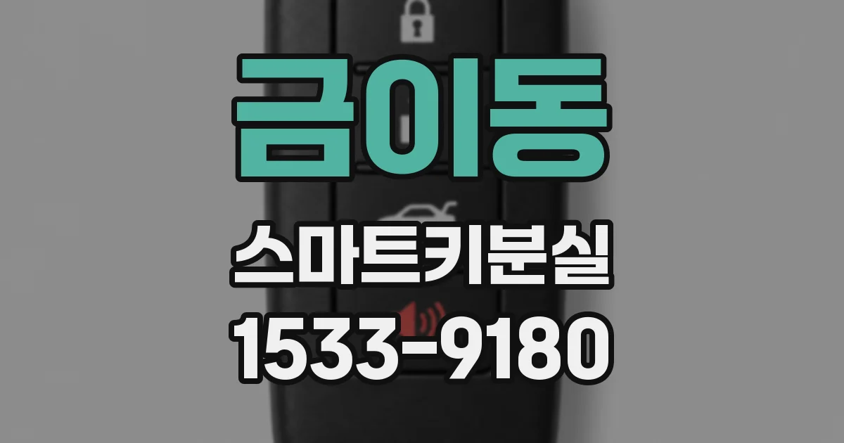 금이동 스마트키분실