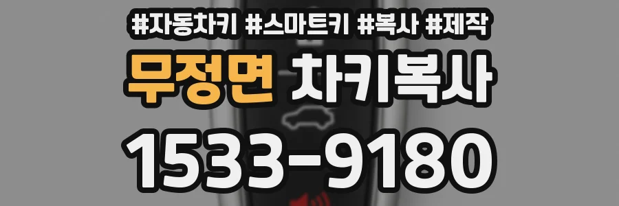 무정면 차키복사