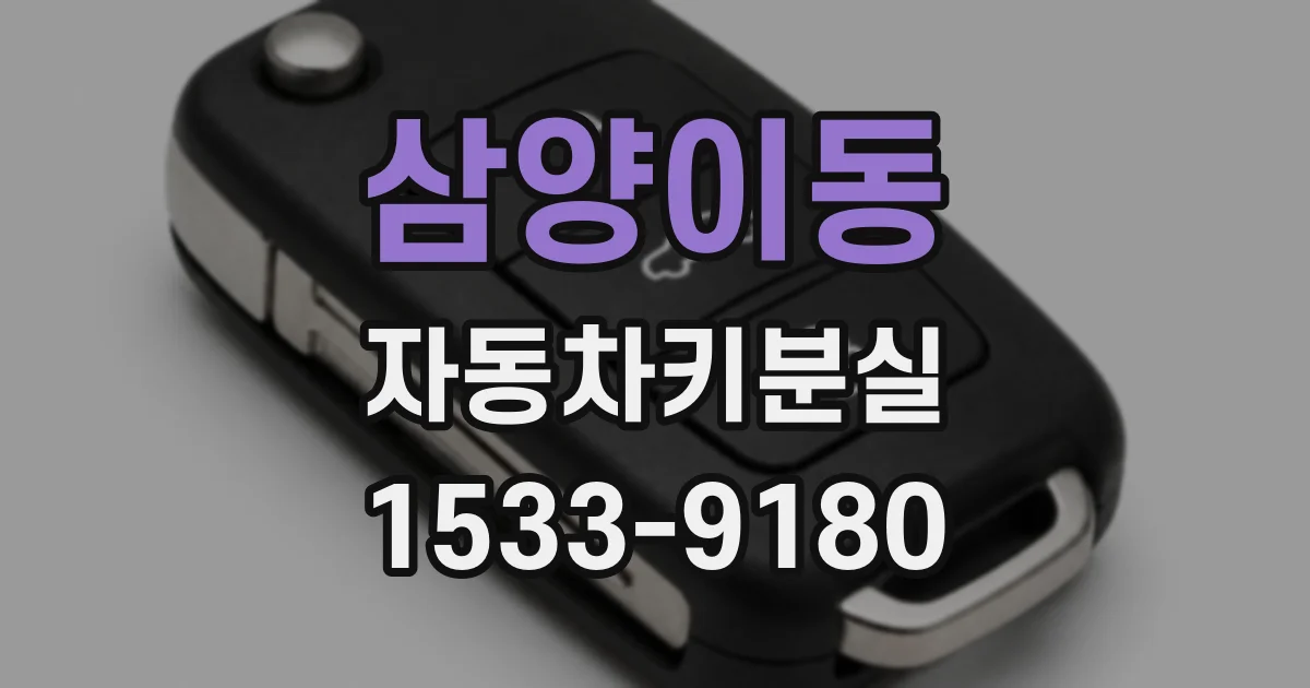 삼양이동 자동차키분실