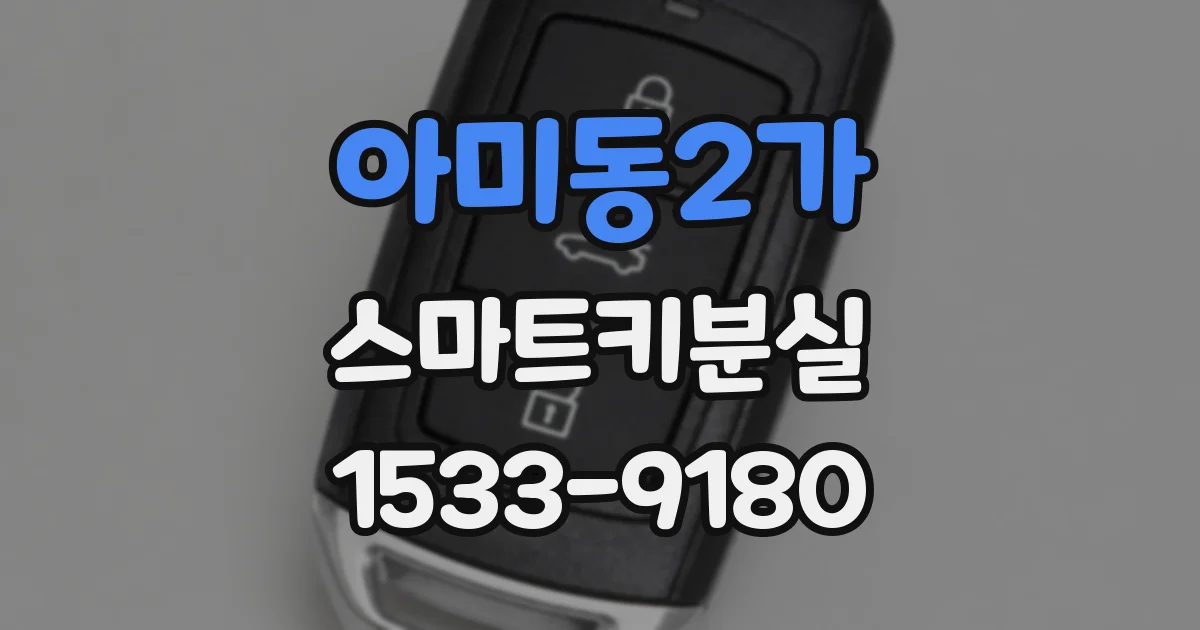 아미동2가 스마트키분실
