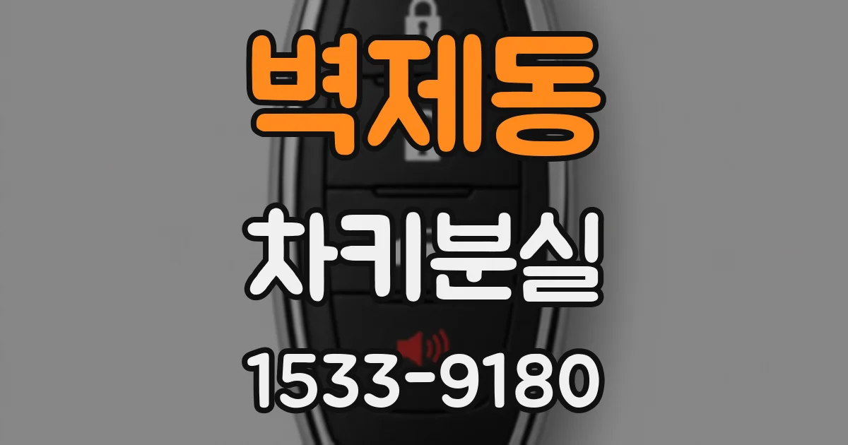 벽제동 차키분실