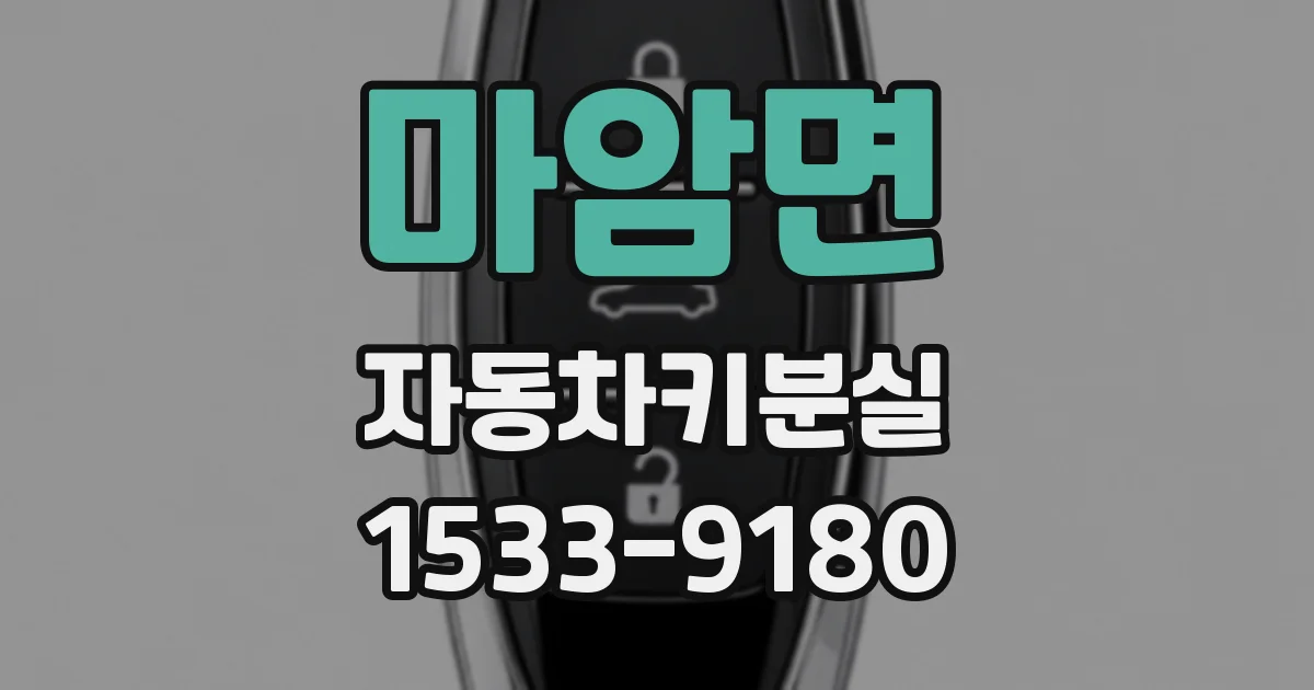 마암면 자동차키분실
