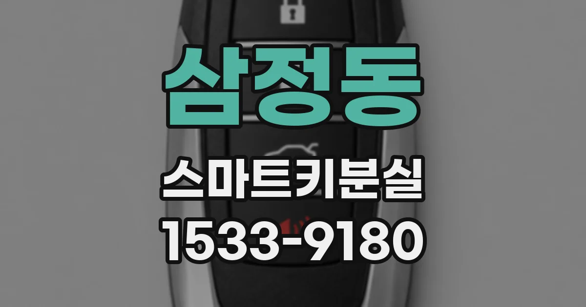 삼정동 스마트키분실