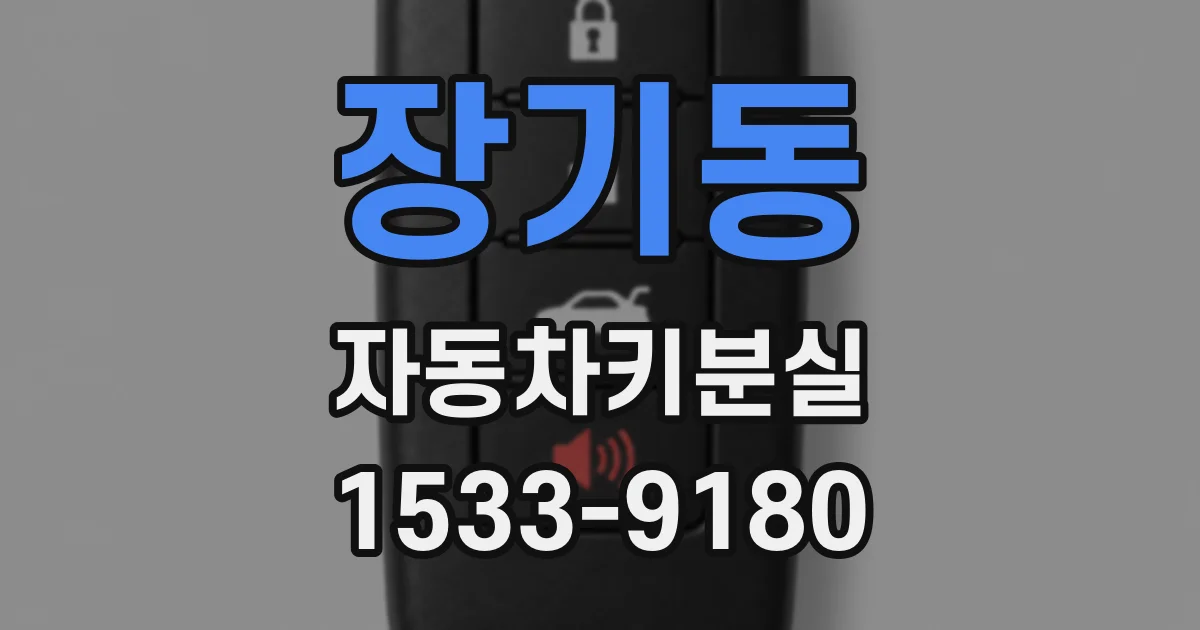 장기동 자동차키분실