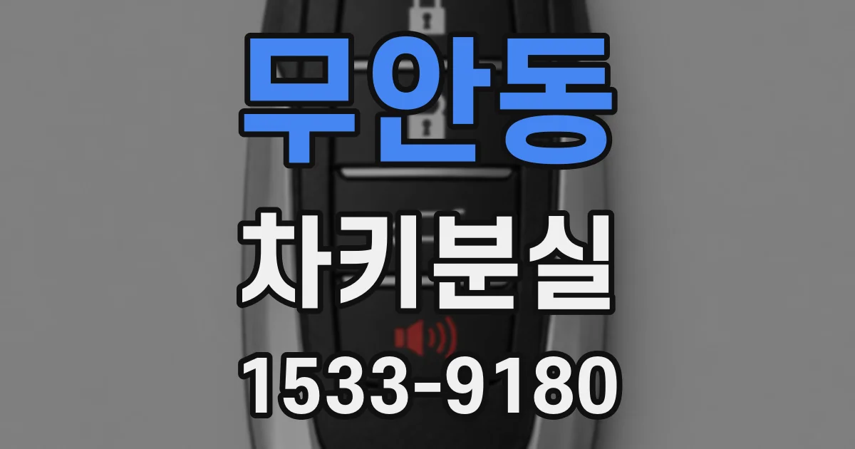 무안동 차키분실