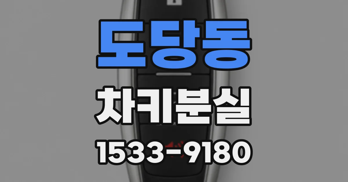 도당동 차키분실