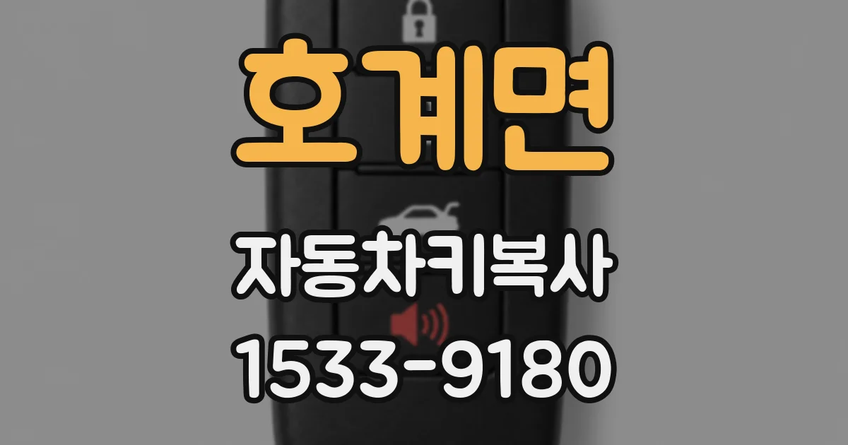 호계면 자동차키복사