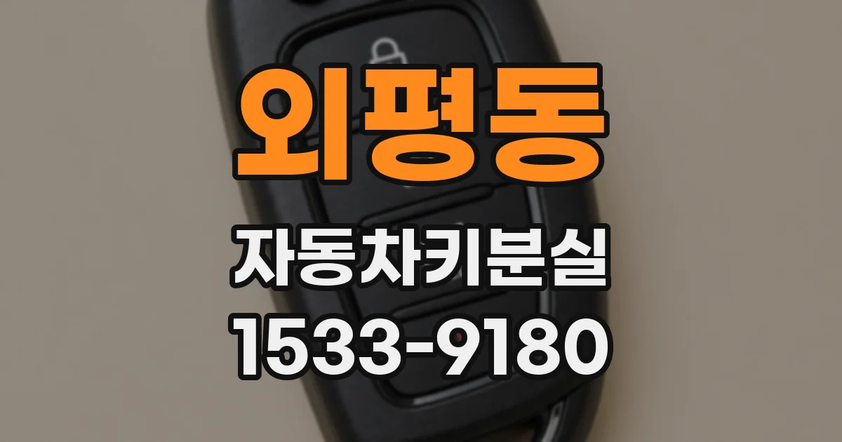외평동 자동차키분실