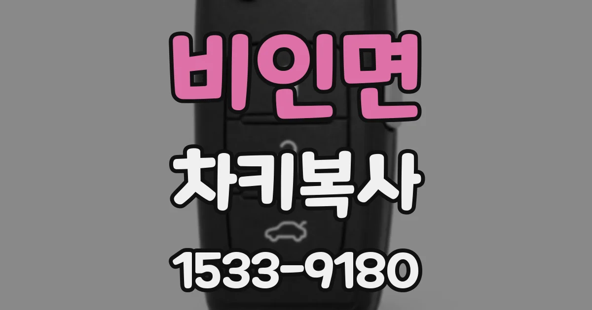 비인면 차키복사