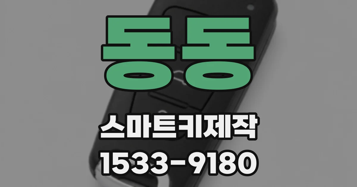동동 스마트키제작