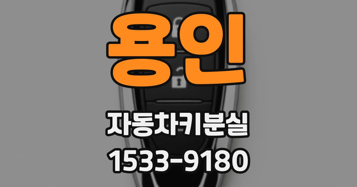 용인 자동차키분실