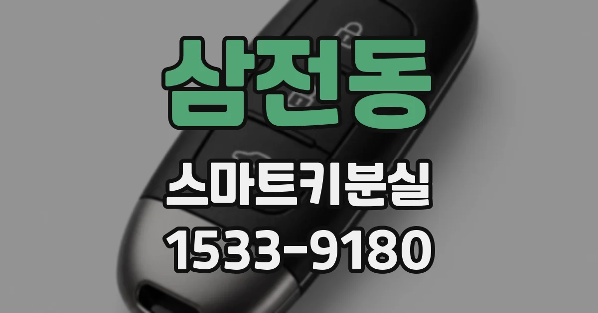 삼전동 스마트키분실