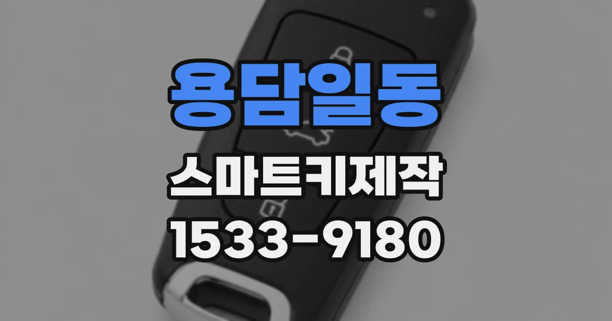 용담일동 스마트키제작