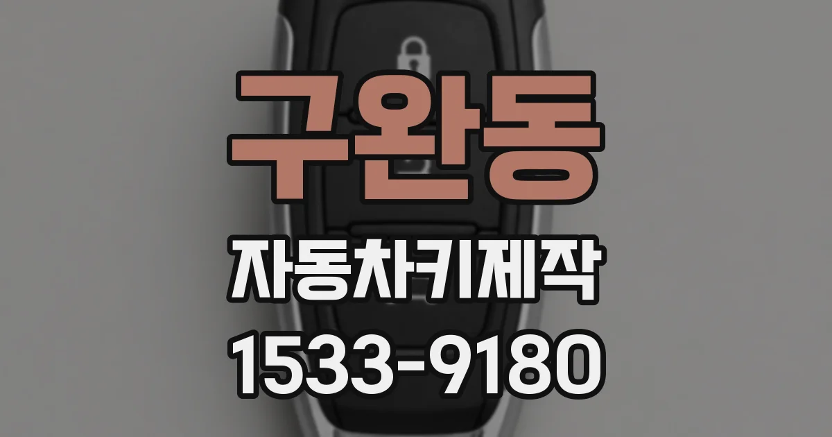 구완동 자동차키제작