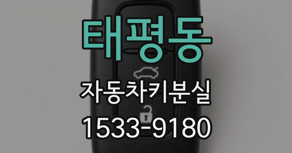 태평동 자동차키분실