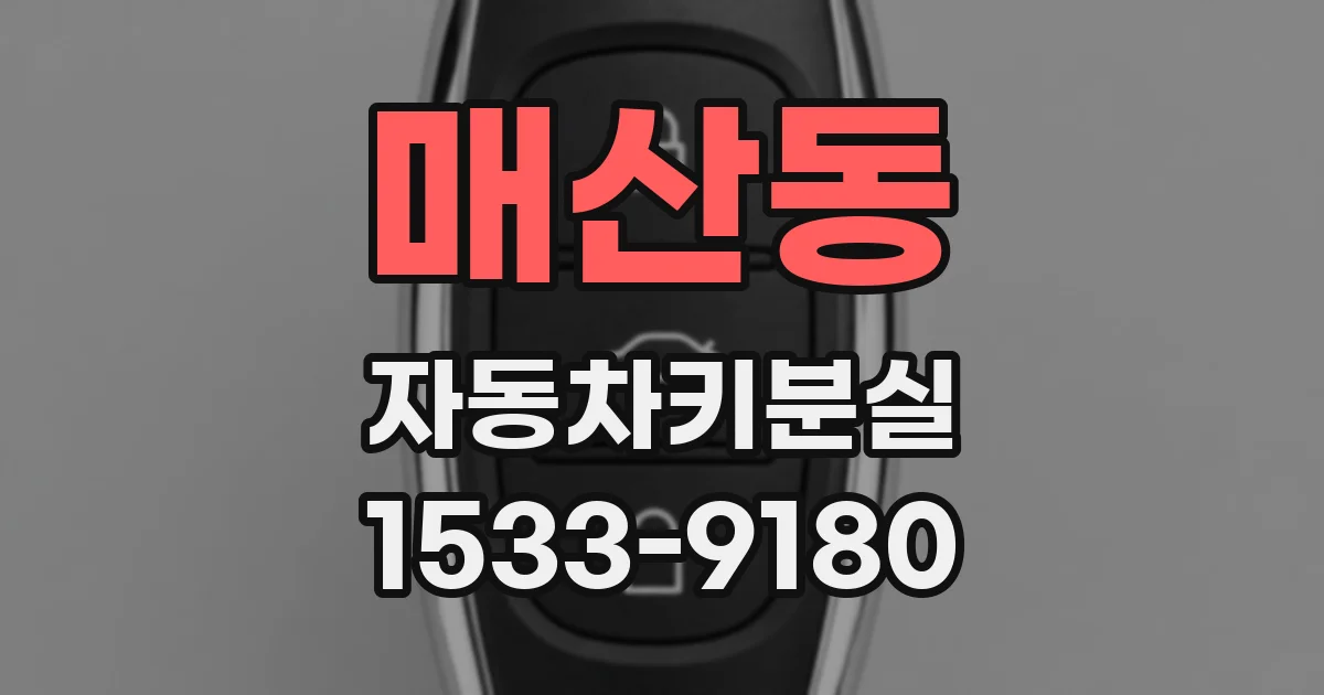 매산동 자동차키분실