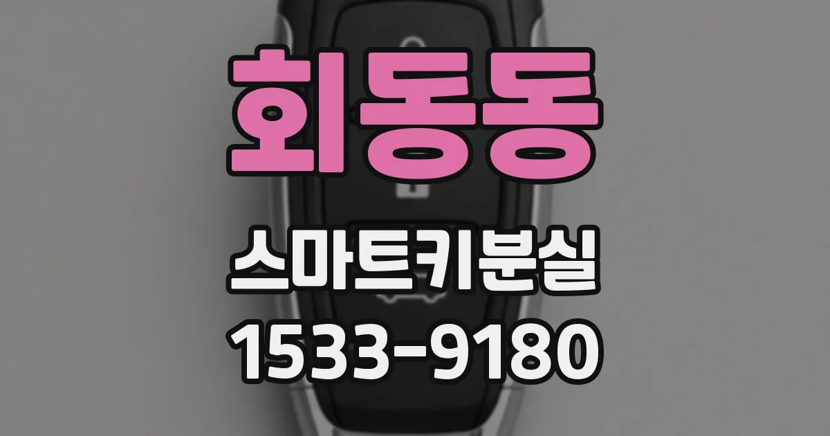 회동동 스마트키분실