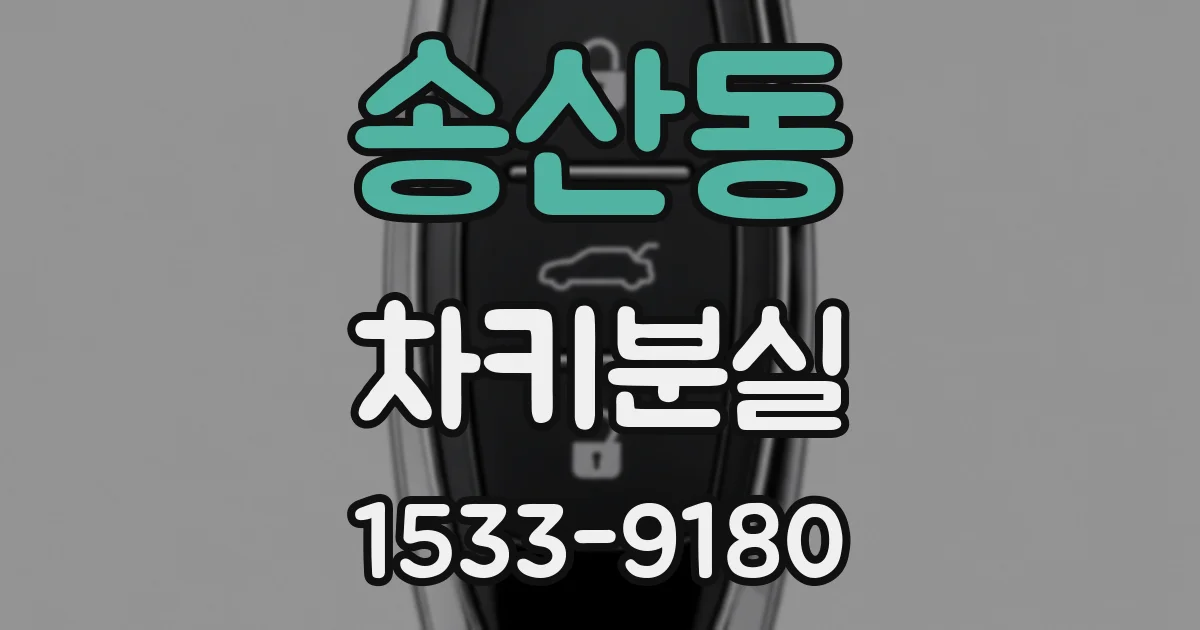 송산동 차키분실