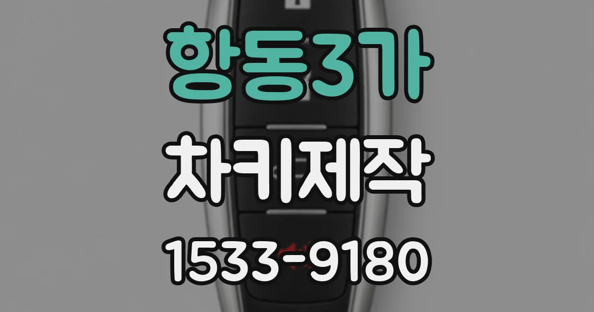 항동3가 차키제작