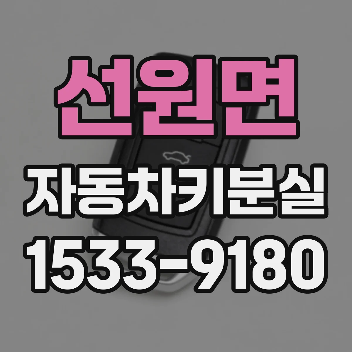 선원면 자동차키분실