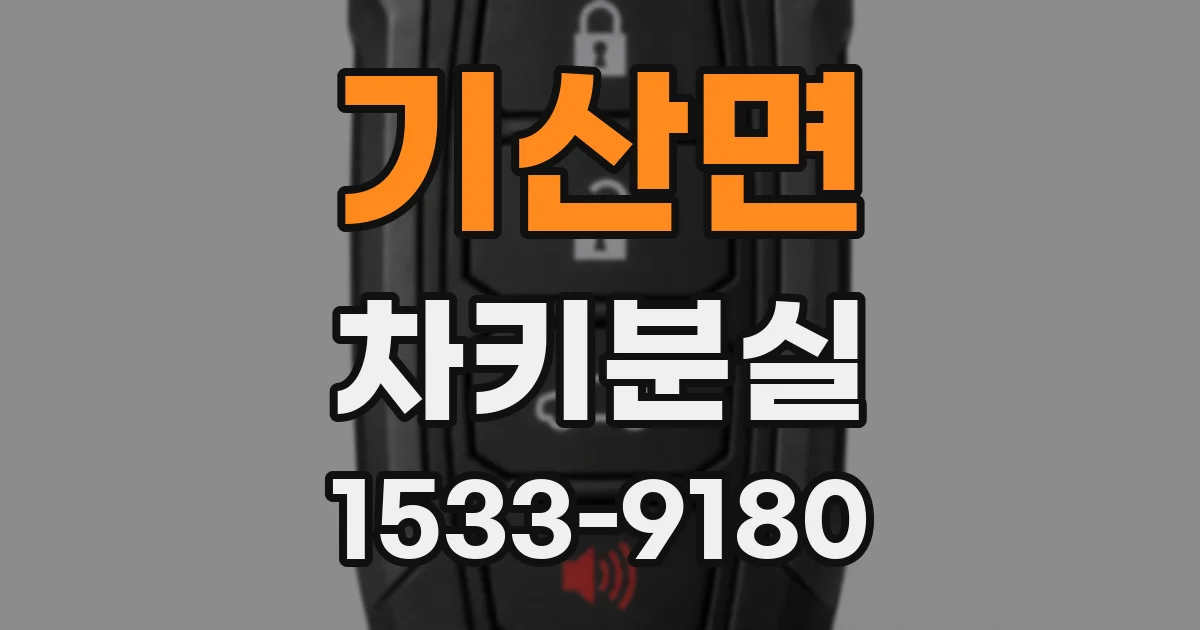 기산면 차키분실