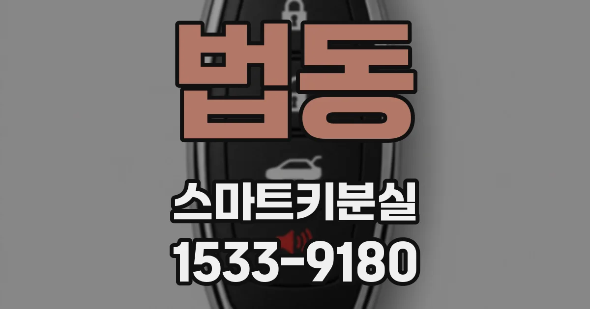 법동 스마트키분실