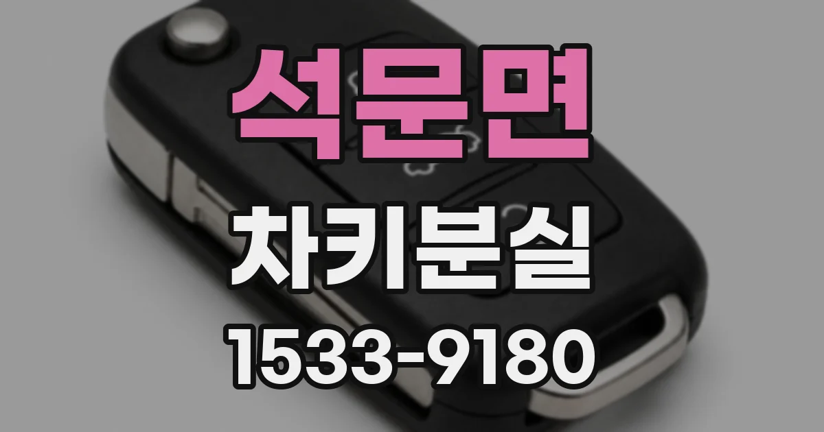 석문면 차키분실