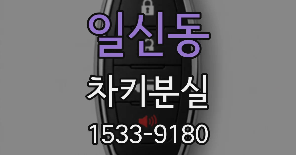 일신동 차키분실