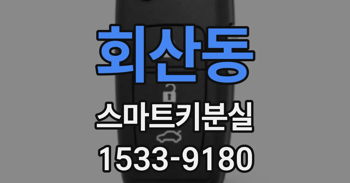 회산동 스마트키분실
