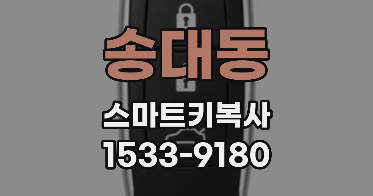 송대동 스마트키복사