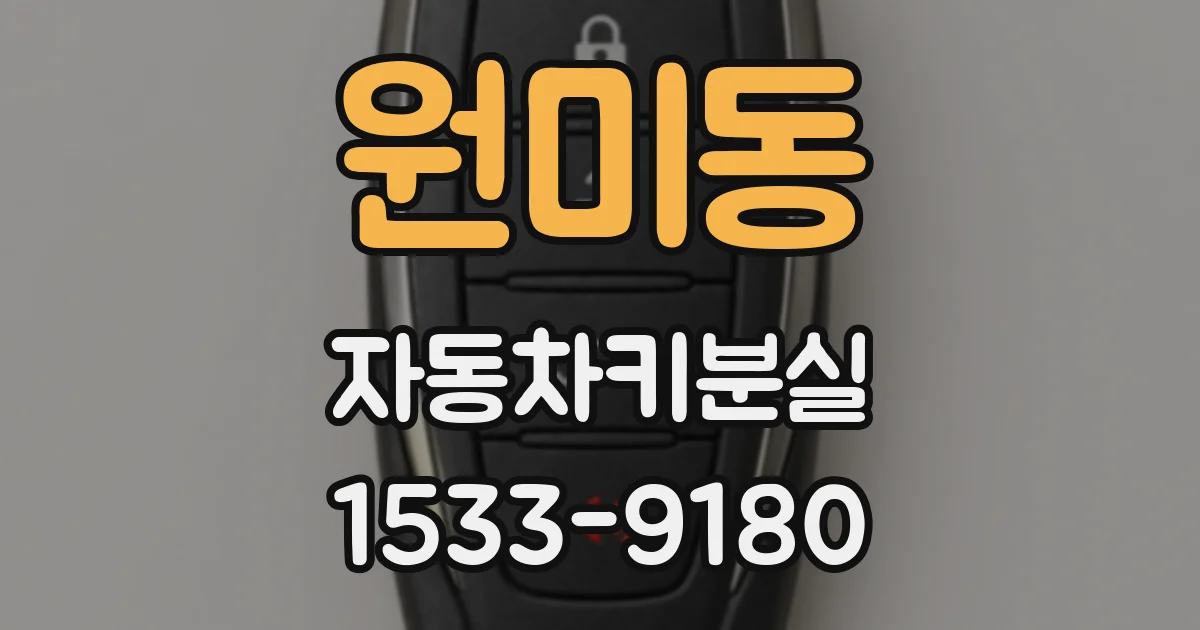 원미동 자동차키분실